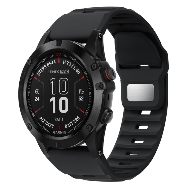 For Garmin Fenix 7X / 7X Pro Rough Style Silicone Quick Release Watch Band