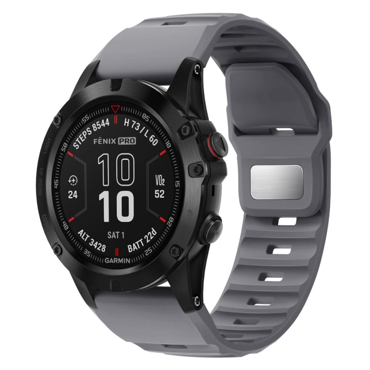 For Garmin Fenix 7X / 7X Pro Rough Style Silicone Quick Release Watch Band