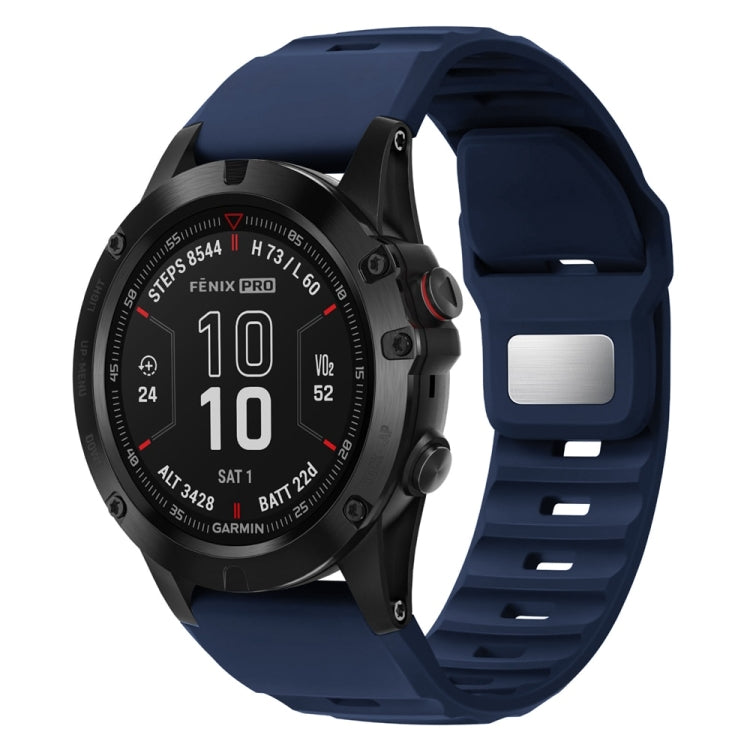 For Garmin Fenix 7X / 7X Pro Rough Style Silicone Quick Release Watch Band
