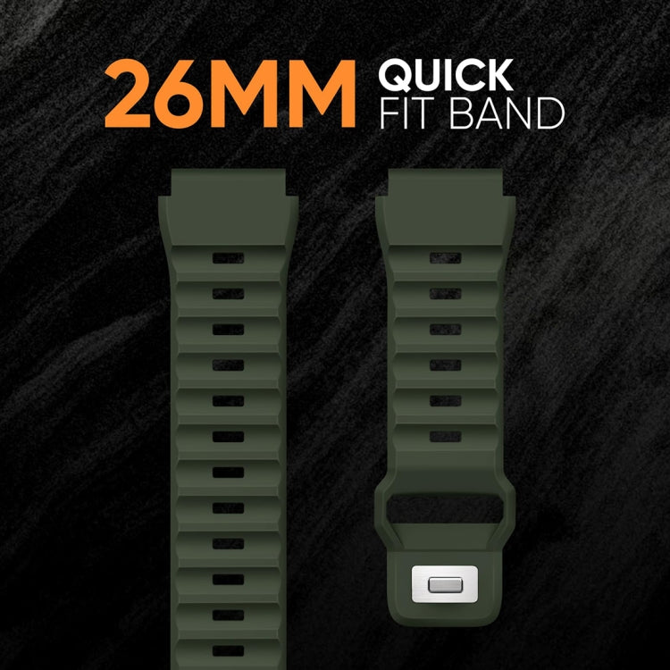 For Garmin Fenix 7X / 7X Pro Rough Style Silicone Quick Release Watch Band