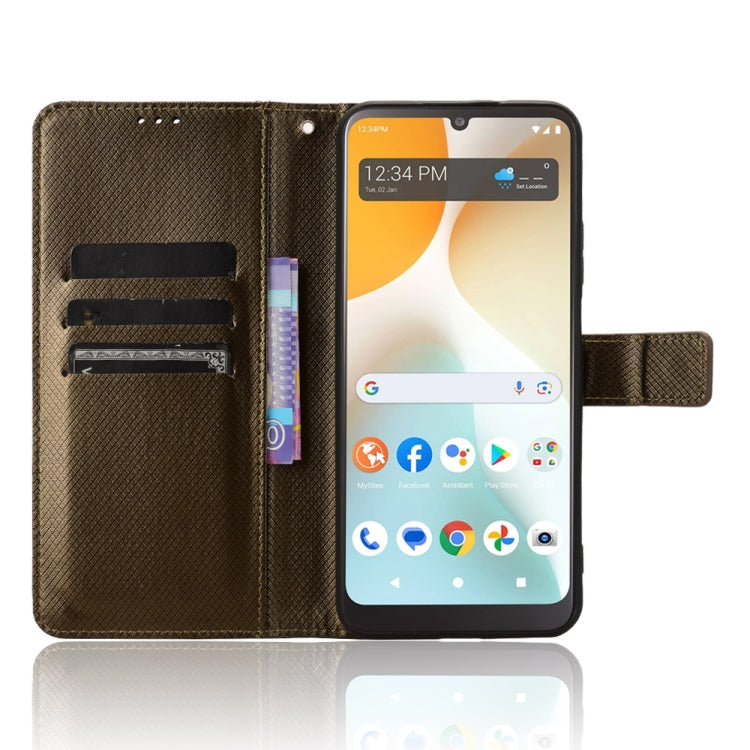 For BLU View 5 Pro Diamond Texture Leather Phone Case