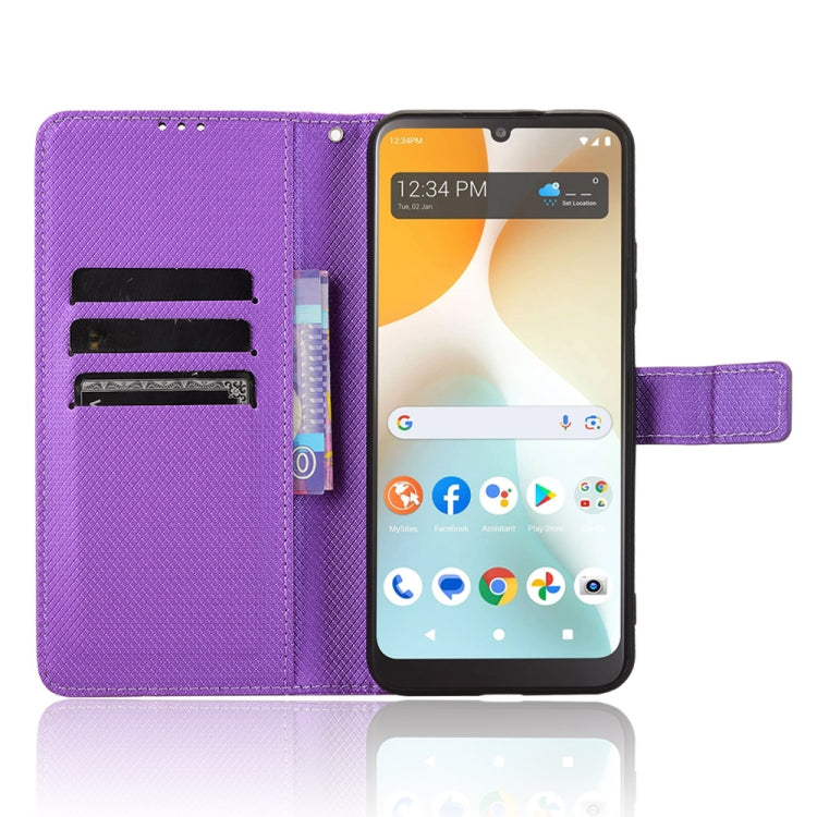 For BLU View 5 Pro Diamond Texture Leather Phone Case