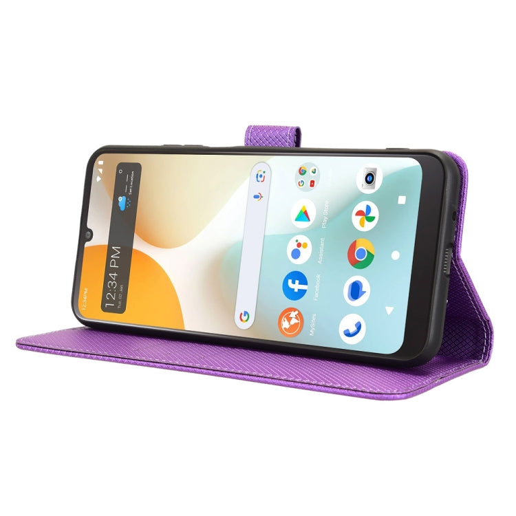 For BLU View 5 Pro Diamond Texture Leather Phone Case