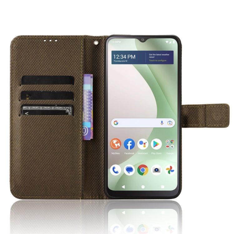For BLU View 5 Diamond Texture Leather Phone Case
