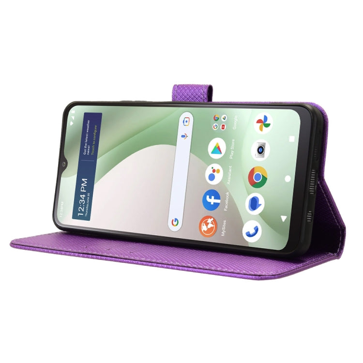 For BLU View 5 Diamond Texture Leather Phone Case