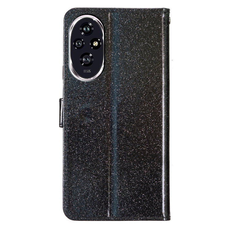 For Honor 200 Glitter Powder Flip Leather Phone Case