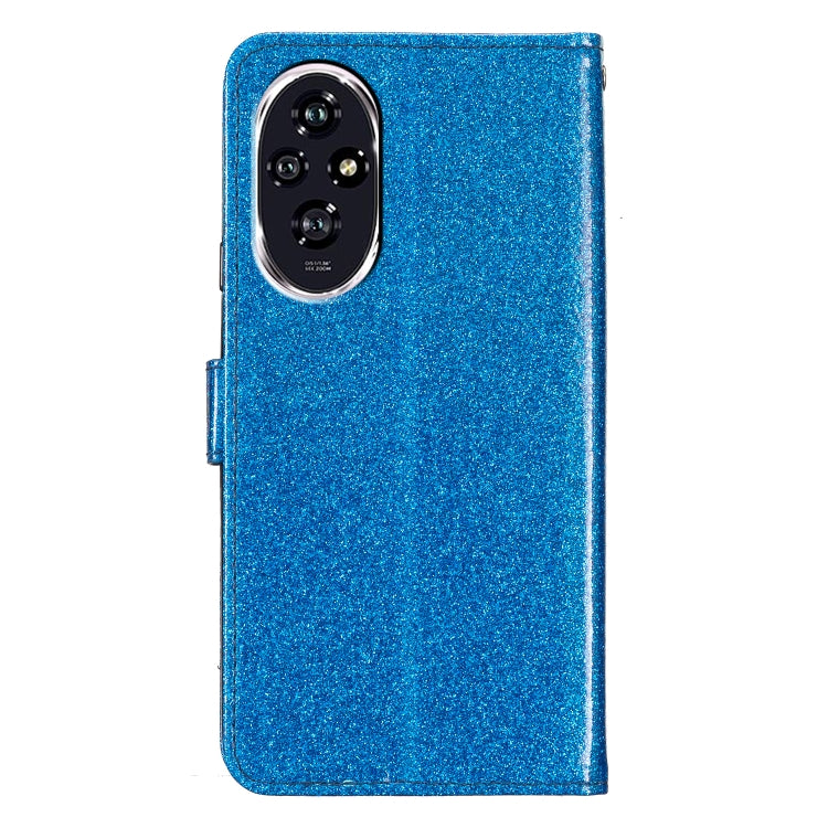 For Honor 200 Glitter Powder Flip Leather Phone Case