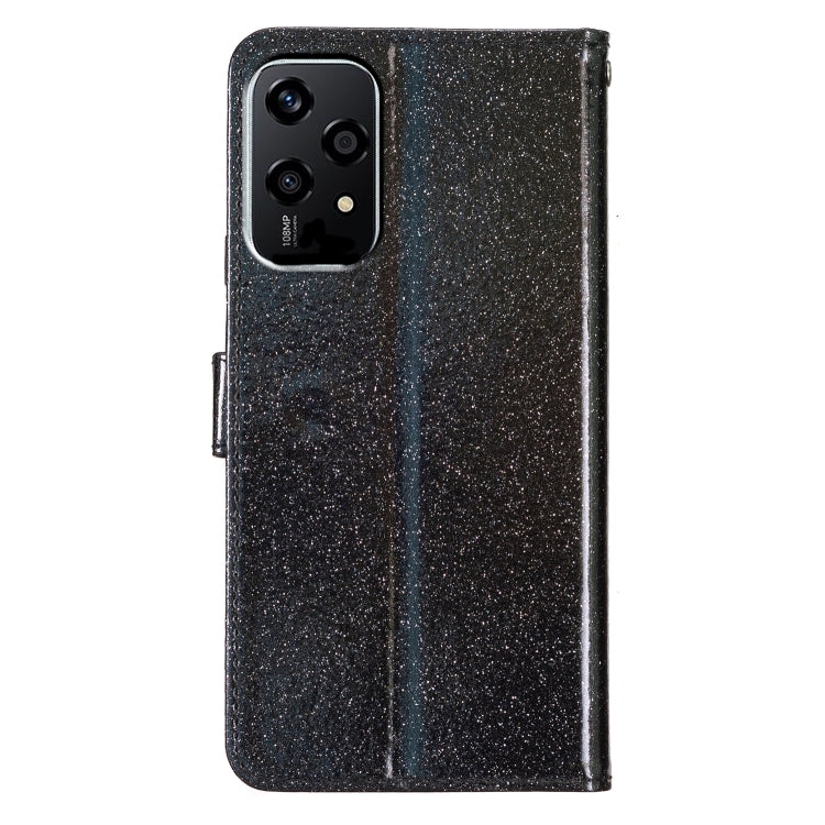 For Honor 200 Lite Global Glitter Powder Flip Leather Phone Case