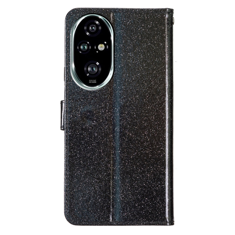 For Honor 200 Pro Glitter Powder Flip Leather Phone Case