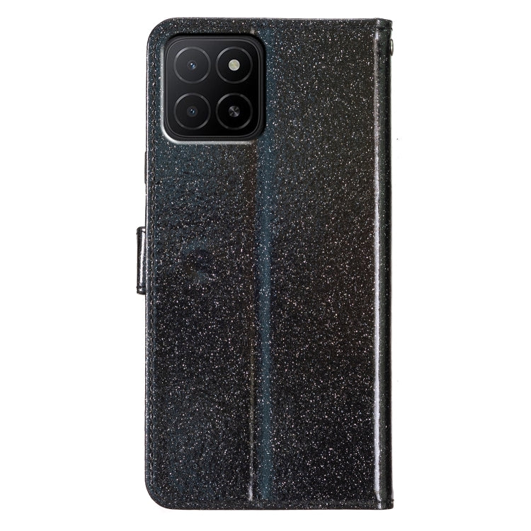 For Honor X5b 4G Glitter Powder Flip Leather Phone Case
