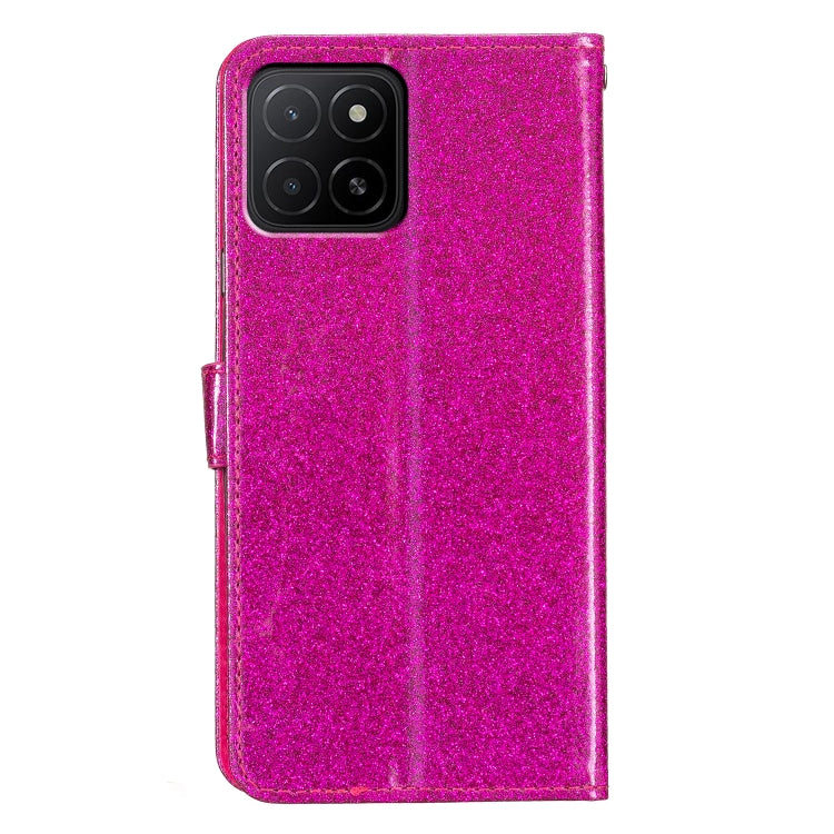 For Honor X5b 4G Glitter Powder Flip Leather Phone Case