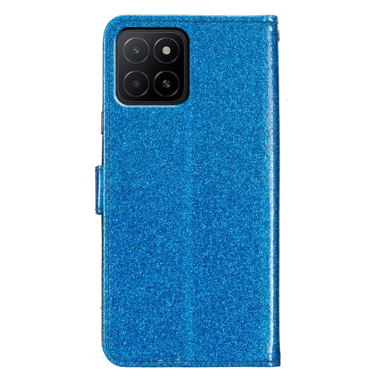 For Honor X5b 4G Glitter Powder Flip Leather Phone Case