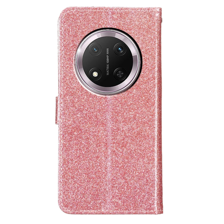 For Honor X9c 5G Glitter Powder Flip Leather Phone Case