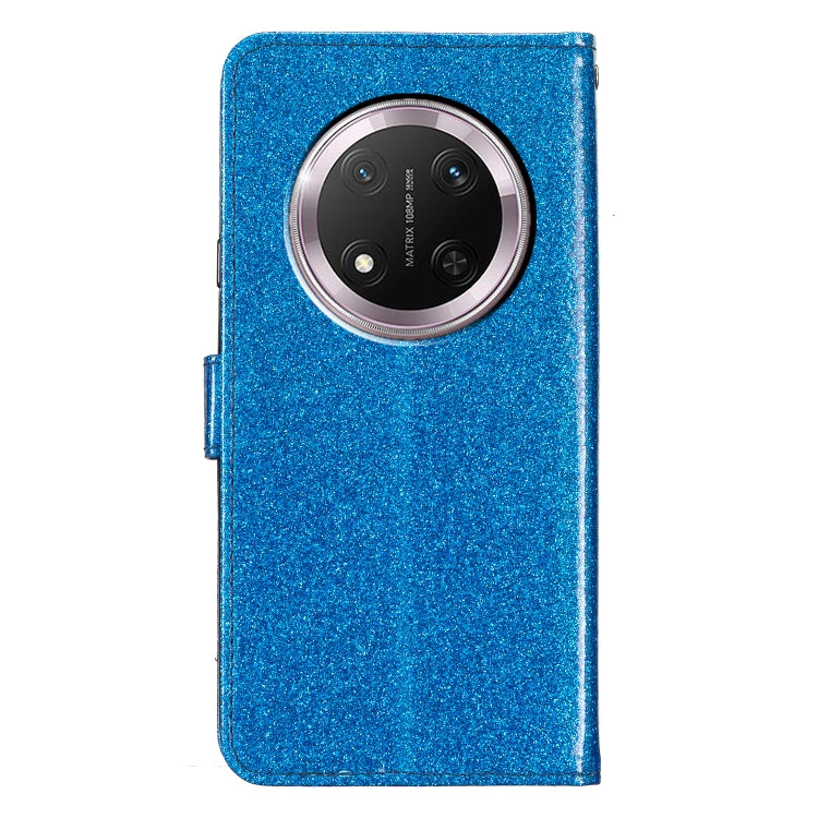 For Honor X9c 5G Glitter Powder Flip Leather Phone Case