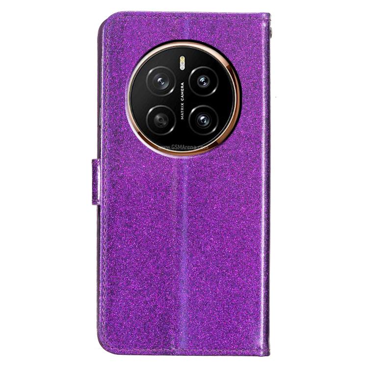 For Honor Magic7 Pro Glitter Powder Flip Leather Phone Case