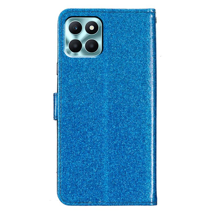 For Honor X6c 4G Glitter Powder Flip Leather Phone Case