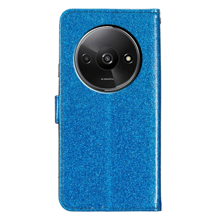 For Redmi A3 Glitter Powder Flip Leather Phone Case