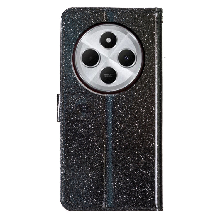 For Redmi A4 5G Glitter Powder Flip Leather Phone Case