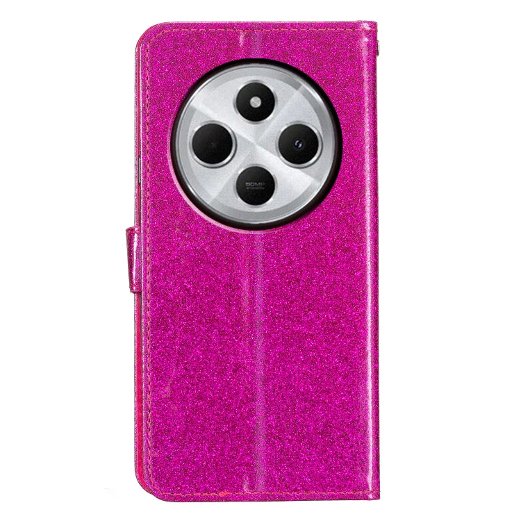 For Redmi A4 5G Glitter Powder Flip Leather Phone Case