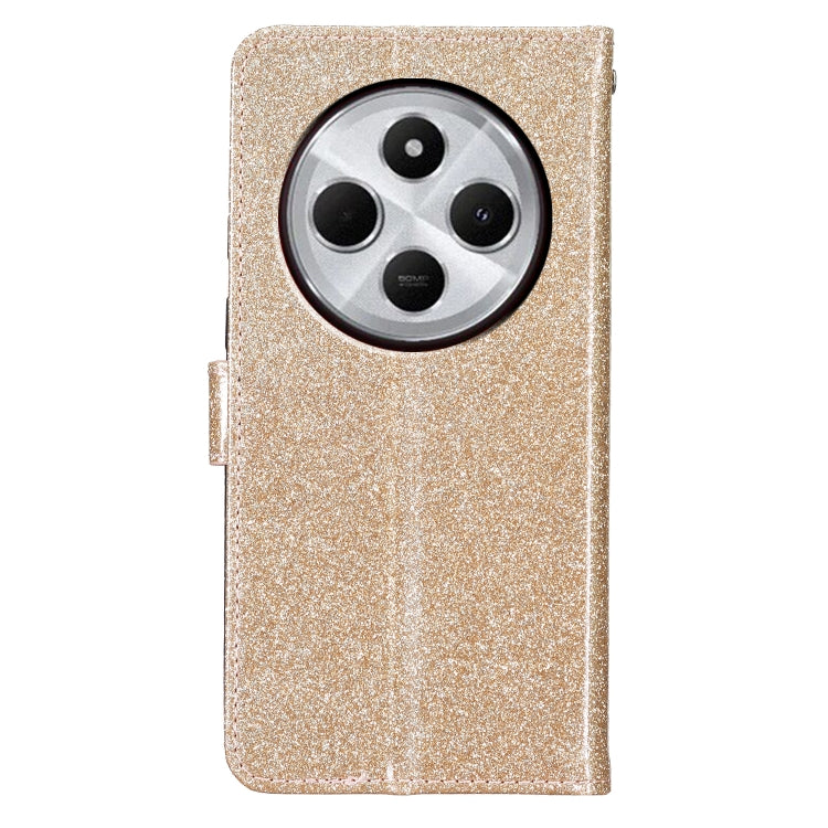 For Redmi A4 5G Glitter Powder Flip Leather Phone Case