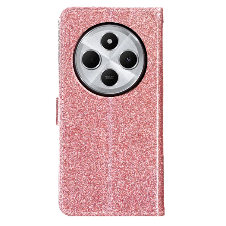 For Redmi A4 5G Glitter Powder Flip Leather Phone Case