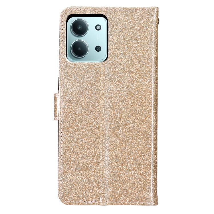 For Redmi 15C 5G/4G EU 173mm/Poco C85 5G Glitter Powder Flip Leather Phone Case