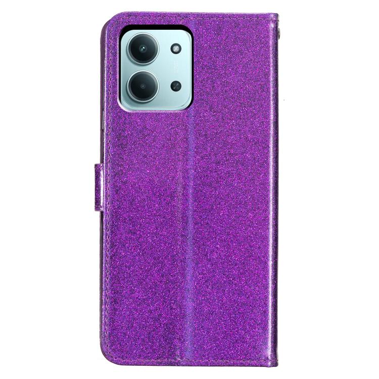 For Redmi 15C 5G/4G EU 173mm/Poco C85 5G Glitter Powder Flip Leather Phone Case