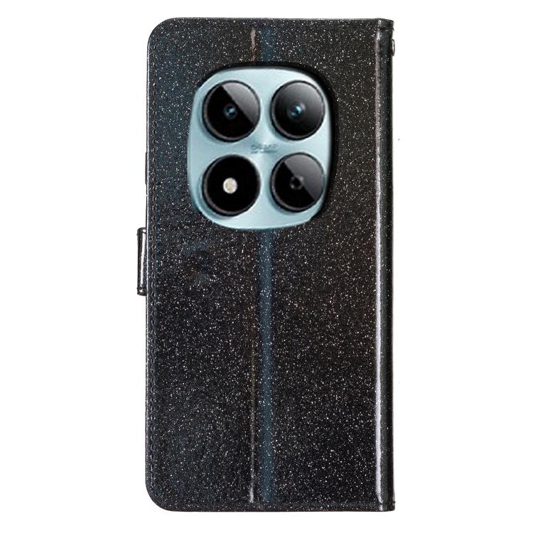 For Redmi Note 15 Pro+ 5G Global 163.3mm Glitter Powder Flip Leather Phone Case