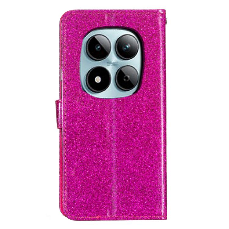 For Redmi Note 15 Pro+ 5G Global 163.3mm Glitter Powder Flip Leather Phone Case