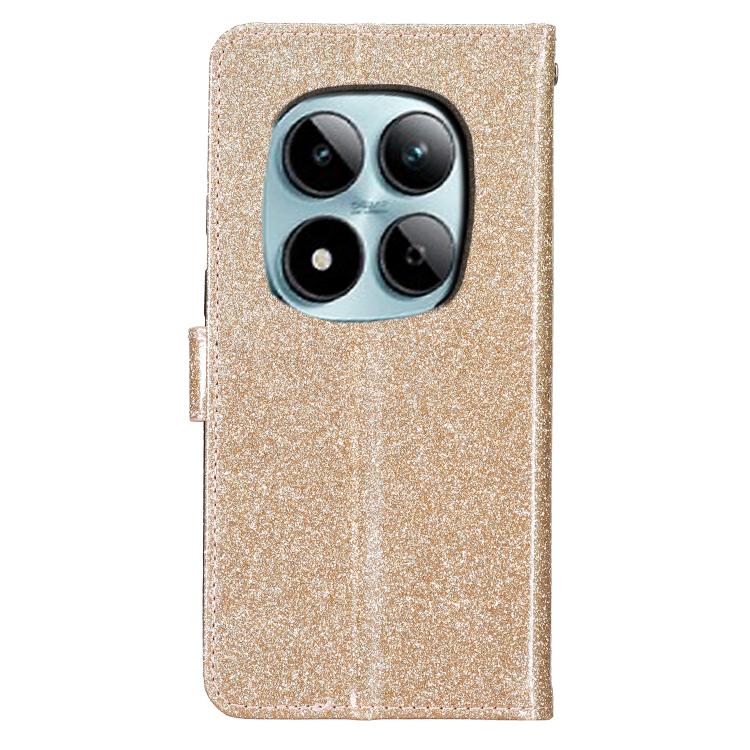 For Redmi Note 15 Pro+ 5G Global 163.3mm Glitter Powder Flip Leather Phone Case