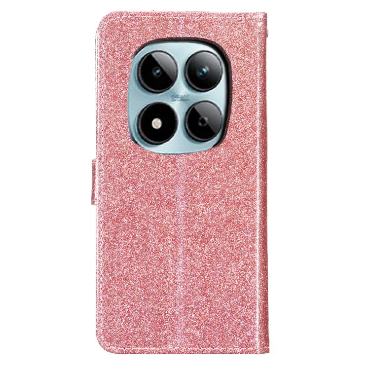 For Redmi Note 15 Pro+ 5G Global 163.3mm Glitter Powder Flip Leather Phone Case
