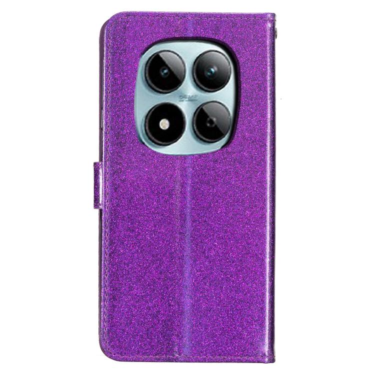 For Redmi Note 15 Pro 5G Global 163.6mm Glitter Powder Flip Leather Phone Case