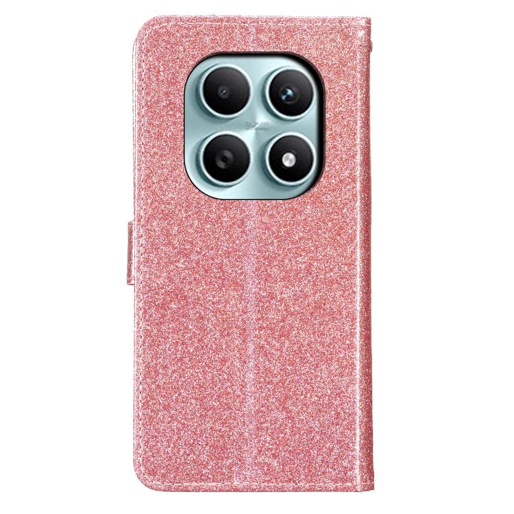 For Redmi Note 15 4G / 5G Global 164mm Glitter Powder Flip Leather Phone Case