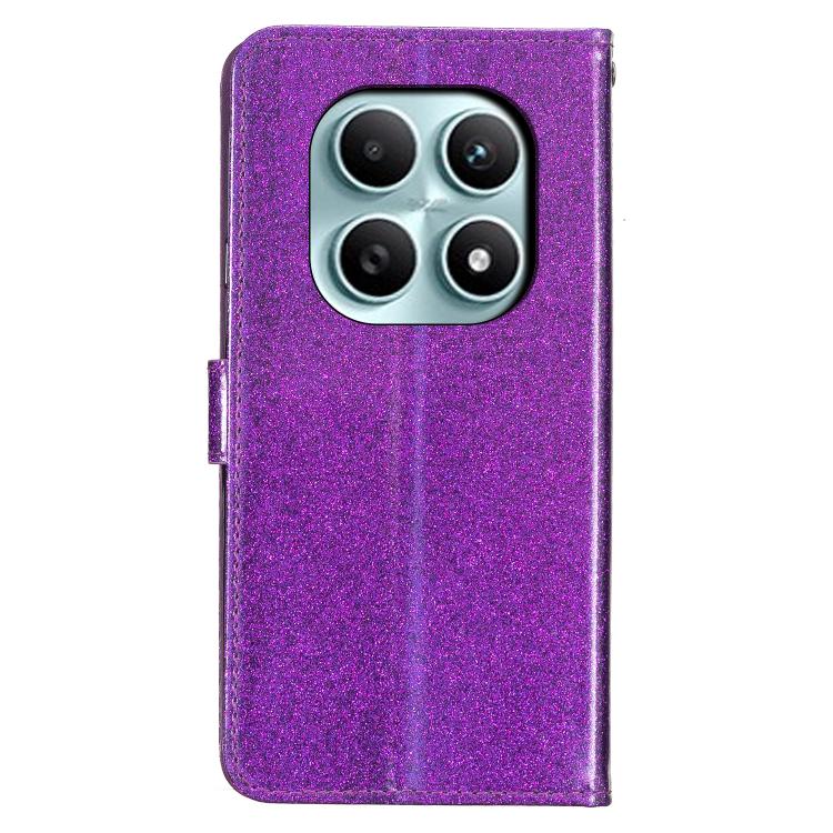 For Redmi Note 15 4G / 5G Global 164mm Glitter Powder Flip Leather Phone Case