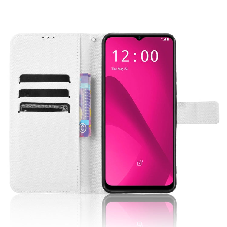 For T-Mobile Revvl 7 5G Diamond Texture Leather Phone Case