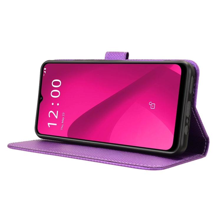 For T-Mobile Revvl 7 5G Diamond Texture Leather Phone Case