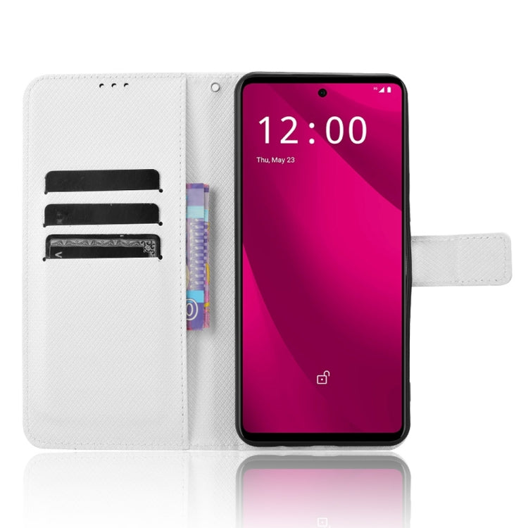 For T-Mobile Revvl 7 Pro 5G Diamond Texture Leather Phone Case
