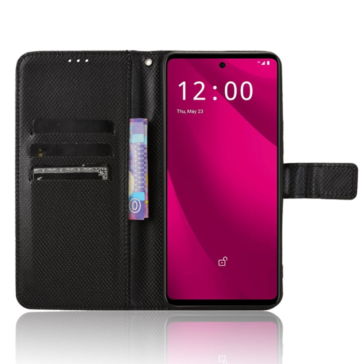 For T-Mobile Revvl 7 Pro 5G Diamond Texture Leather Phone Case