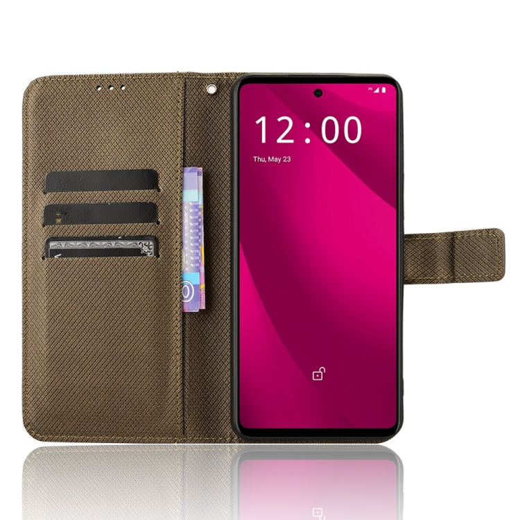 For T-Mobile Revvl 7 Pro 5G Diamond Texture Leather Phone Case