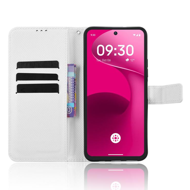 For T-Mobile Revvl 8 Pro 5G Diamond Texture Leather Phone Case