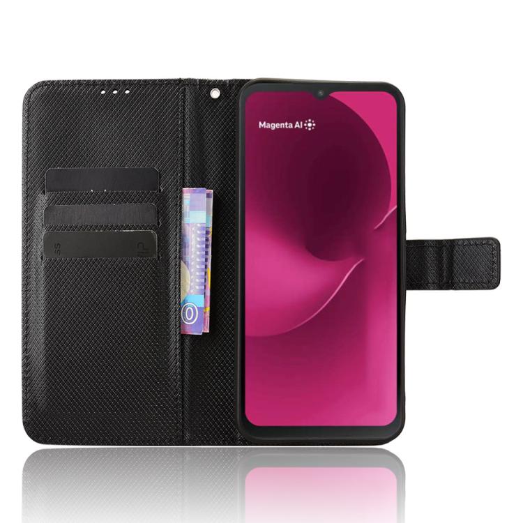 For T-Mobile Revvl 8 5G Diamond Texture Leather Phone Case