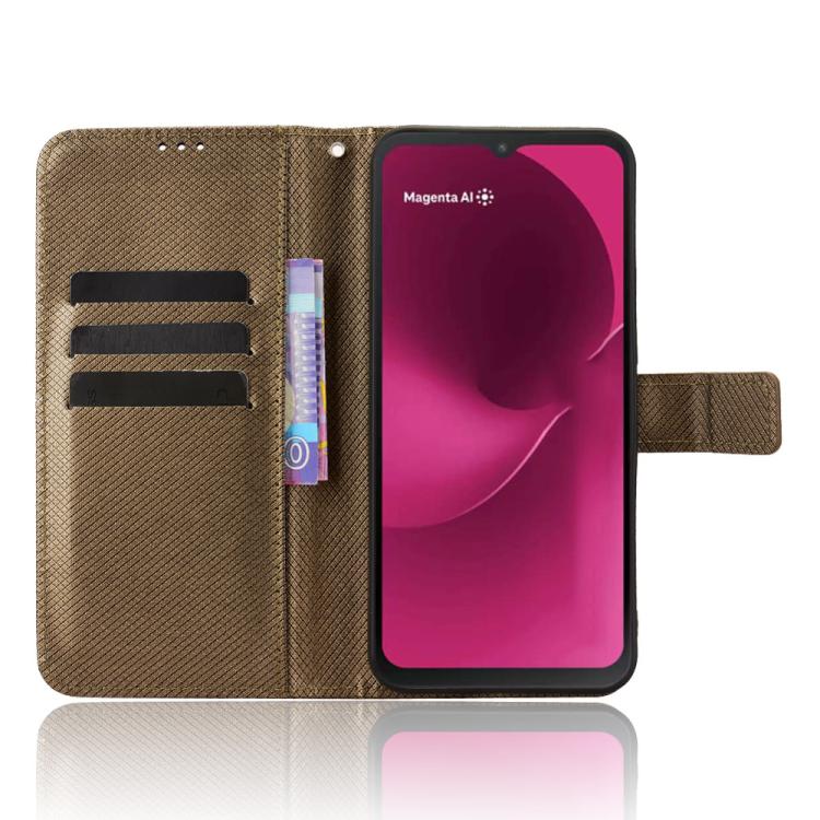 For T-Mobile Revvl 8 5G Diamond Texture Leather Phone Case
