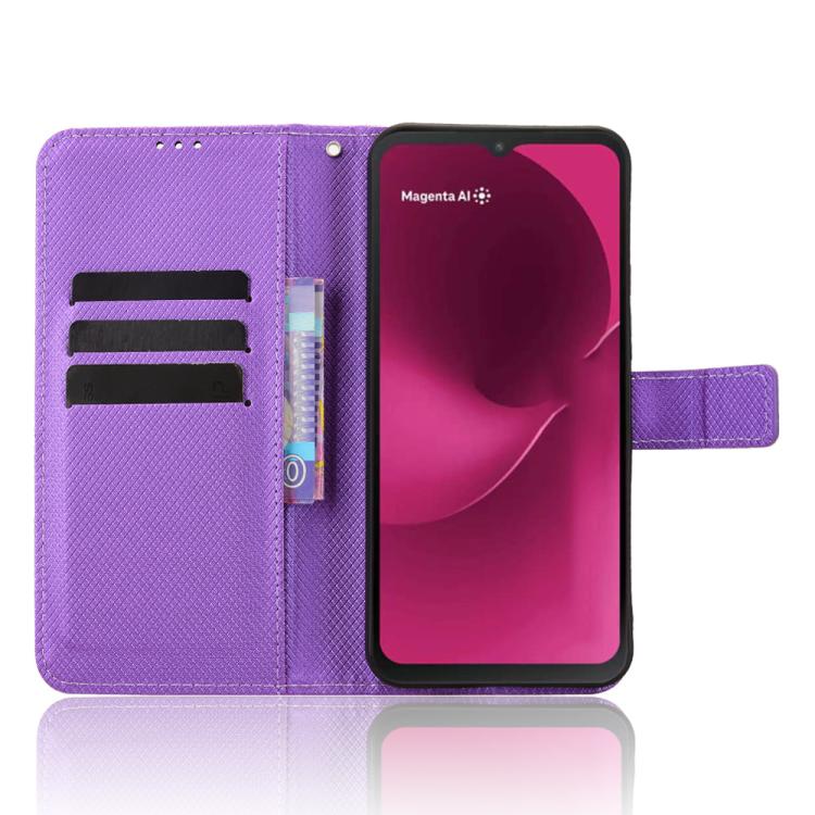 For T-Mobile Revvl 8 5G Diamond Texture Leather Phone Case