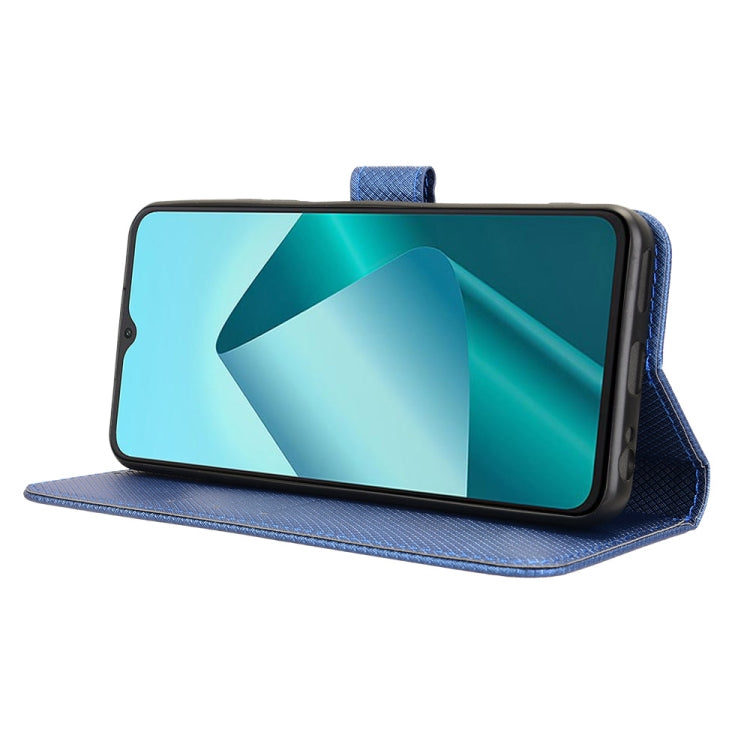For Wiko T20 Diamond Texture Leather Phone Case