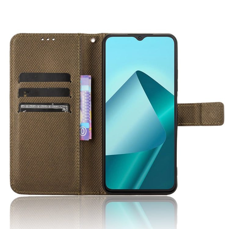For Wiko T20 Diamond Texture Leather Phone Case