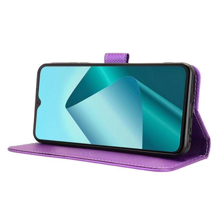 For Wiko T20 Diamond Texture Leather Phone Case