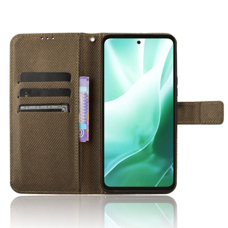 For Fujitsu Arrows We2 Plus Diamond Texture Leather Phone Case