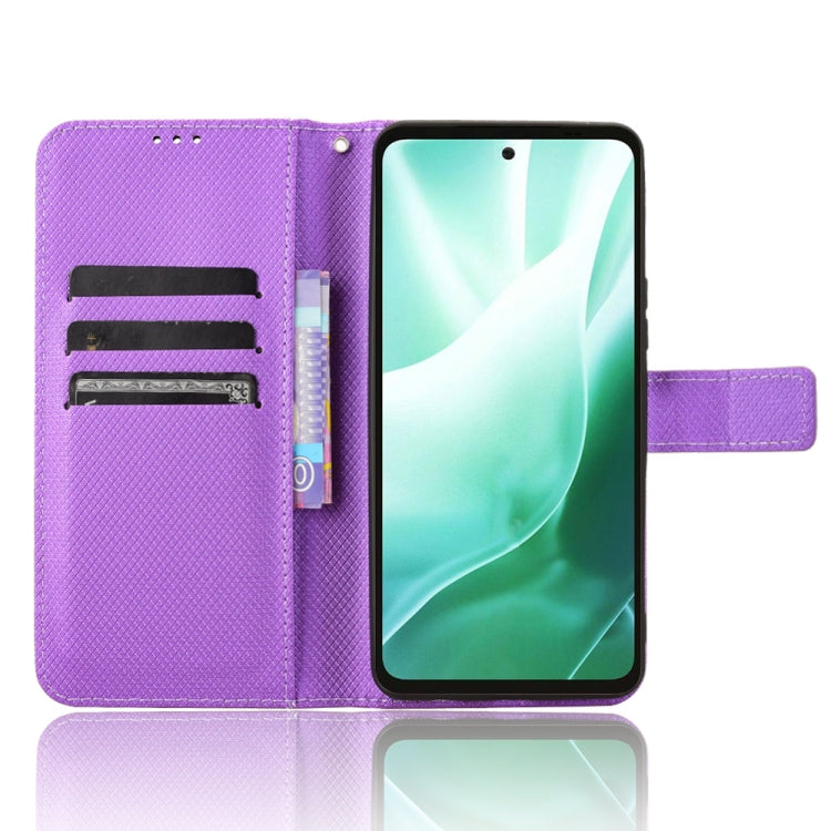 For Fujitsu Arrows We2 Plus Diamond Texture Leather Phone Case