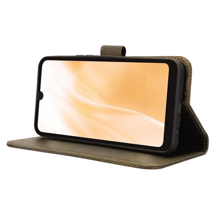 For Fujitsu Arrows We2 Diamond Texture Leather Phone Case
