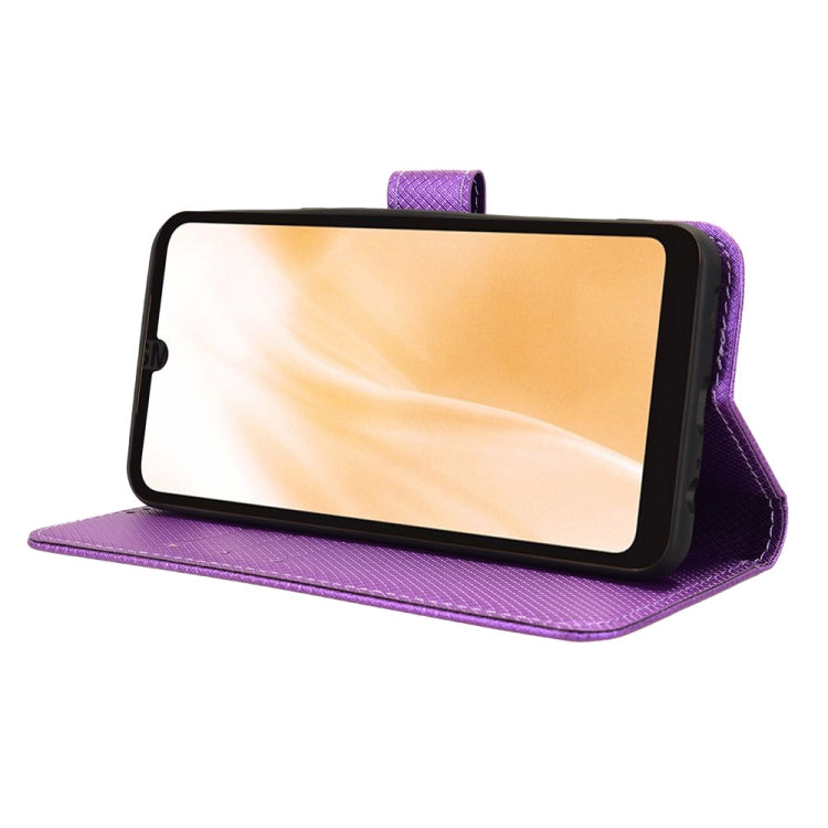 For Fujitsu Arrows We2 Diamond Texture Leather Phone Case